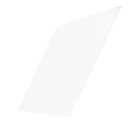 LLMWFA Tablero cuadrado de PTFE bIanc0 for decoración y mecanizado de modelos. Panel rectangular de politef de fácil corte.(100x200x0.5mm)