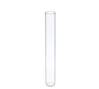 LLMWFA Tubo de ensayo fondo redondo con tapones corcho, pequeños viales ciencia, vidrio laboratorio transparente for suministros educativos y escolares, 50 Uds(18x180mm)