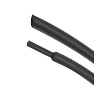 LLMWFA Tubo termorretráctil de diámetro pequeño 1,5 2, 3, 4 6mm, Tubo Negro, retráctil 1/5M(5M*11MM)