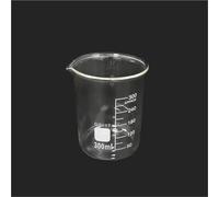 LLMWFA Vaso medidor de laboratorio 25 ml a 2000, vaso vidrio graduado transparente, cristalería volumétrica for herramienta experimento química, 1 pieza(300)