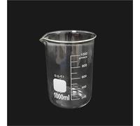 LLMWFA Vaso medidor de laboratorio 25 ml a 2000, vaso vidrio graduado transparente, cristalería volumétrica for herramienta experimento química, 1 pieza(1000)