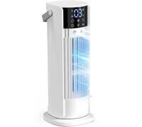 LLNWDNB Aire Acondicionado Portátil 4 en 1 Enfriador de Aire con 700ML 3 Velocidades 2 Modos Oscilación 180° Temporizador 12H Aire Acondicionado Silencioso Sin Tubo Exterior para Hogar Oficina A