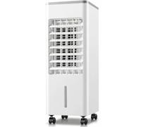 LLNWDNB Aire Acondicionado Portátil 9 L Enfriador Aire 4 En 1 Ventilador Portátil 3 Velocidades Modos Oscilación 90° Control Remoto Temporizador 1-12 H Aire Acondicionado Sin Salida Aire con Ruedas B