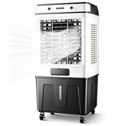 LLNWDNB Aire Acondicionado Portátil Sin Tubo Exterior 70L Tanque Agua Enfriador de Aire Conditioner 3 Velocidades Viento 4 Ruedas Air Conditioner para Áreas Grandes como Almacenes 51 * 38 * 100cm
