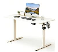 LLNWDNB Escritorio Elevable Eléctrico Función de Memoria con 3 Alturas Un Solo Motor Escritorio para Ordenador Mesa de Trabajo Ajustable en Altura para Oficina,Estudiar,Trabajar C,100CM