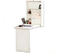 LLNWDNB Escritorio Plegable de Pared con Estante Mesa Plegable de Instalación Mural con Pizarra y Estantería Mesa de Cocina Despacho Oficina para Espacios Pequeños B