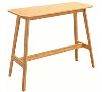 LLNWDNB Mesa de Bar Estrecha Multiusos Escritorio para Pasillo y Cocina de Bambú Estilo Industrial Estable y Robusta Ahorro de Espacio A,100CM