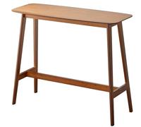 LLNWDNB Mesa de Bar Estrecha Multiusos Escritorio para Pasillo y Cocina de Bambú Estilo Industrial Estable y Robusta Ahorro de Espacio C,100CM