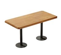 LLNWDNB Mesa de Bar Madera de Pino Escritorio+ Acero Al Carbono Marco Mesa de Cocina para Espacios Pequeños Altura 75 cm Capacidad de Carga 110 Kg C