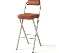 LLNWDNB Taburetes de Bar Plegable Sin Montaje Silla de Bar Alta con Acero Espuma de Alta Densidad Patas Antideslizantes Ahorra Espacio para Cocina Espacios Pequeños C1,75CM