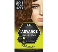 Llongueras Advance tinte Rubio Oscuro Dorado Cobrizo Nº 6.34 caja 1 Ud. (8411126044427)