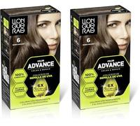 Llongueras Color Advance Tinte Pelo Mujer Coloración Permanente 100% Cobertura Incluso En Canas Resistentes - Tono 6 Rubio Oscuro (Paquete de 2)