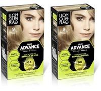 Llongueras Color Advance Tinte Pelo Mujer Coloración Permanente 100% Cobertura Incluso En Canas Resistentes - Tono 9 Rubio Claro Claro (Paquete de 2)