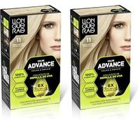 Llongueras Color Advance Tinte Pelo Mujer Coloración Permanente 100% Cobertura Incluso En Canas Resistentes - Tono 011 RUBIO NATURAL EXTRA CLARO (Paquete de 2)