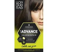 Llongueras Color Advance Tinte Pelo Mujer Coloración Permanente Color Intenso Hasta 5 semanas - Tono 3 Castaño Oscuro