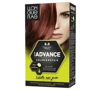 Llongueras Color Advance Tinte Pelo Mujer Coloración Permanente Color Intenso Hasta 5 semanas - Tono 6.6 Caoba Rojo Intenso