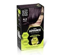 Llongueras Color Advance Tinte Pelo Mujer - Tono 4.2 Borgoña | Coloración Permanente, 100% Cobertura Incluso En Canas Resistentes, Calidad Profesional, 6 veces más brillo y fortaleza