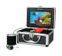 LLOOPK Buscador de Peces, Cámara del Finder 7 '' HD 1000TVL de Pesca a Prueba Agua 6 PCS Blanco DIRIGIÓ for la Marina(White LED 10M Cable)