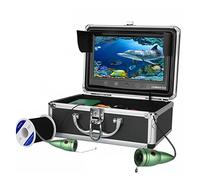 LLOOPK Buscador de Peces, Kit de cámara Pesca bajo el Agua Monitor Color 9 Pulgadas 1 0m / 20m 30m 1000tvl con 6 PCS Luces Blancas Fishfinder for Hielo en mar(03AJ White 10M)