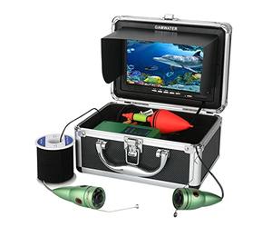 LLOOPK Buscador de Peces, Kit de cámara Video Pesca subacuática 10m 1000tvl 6 PCS Luces lámpara infrarroja con 7 "Pulgadas Monitor Color(F009MJ-15M-IR)