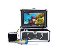 LLOOPK Buscador de Peces, Kit de la cámara Video Pesca 7 "Pulgadas Pulgada 1000tvl 30 PCS LED Lámpara infrarroja Luces Video Fish Finder 15m 20m 30m(IR LED 10M Cable)