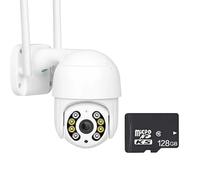 LLOOPK Cámara de Seguridad, 4K 8MP Wireless IP Camera Outdoor Security PTZ Camera 4MP HD Auto Tracking Video Surveillance CCTV Camera P2P(4MP Add 128G)