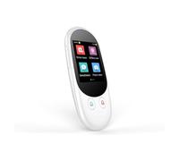 LLOOPK Dispositivo traductor de Idiomas, Traductor de Voz Inteligente, Dispositivo de traducción en Tiempo Real de 119 Idiomas, traductor sin conexión de Alta precisión for Aprender a Viajar(Bianco)