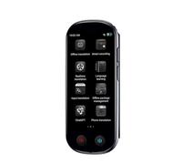 LLOOPK Dispositivo traductor de Idiomas, Traductor de Voz Inteligente portátil de 139 Idiomas Traductor de Voz multilingüe en Tiempo Real Traductor Interactivo sin conexión Viajes de Negocios