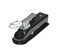 LLOOPK Enganche de Remolque, Acoplador de Remolque Negro 2 x Acoplamiento Bola Enganche Lengua Recta 3500 lbs RV Accesorios caravanas Piezas