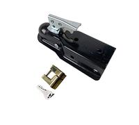 LLOOPK Enganche de Remolque, Remolque 2 "x 3" 5000 Lbs Acoplador de Remolque del Acoplamiento engaño Recto Lengua RV Accesorios caravanas Piezas(Szary)