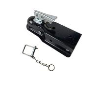 LLOOPK Enganche de Remolque, Remolque 2 "x 3" 5000 Lbs Acoplador de Remolque del Acoplamiento engaño Recto Lengua RV Accesorios caravanas Piezas(Silver)