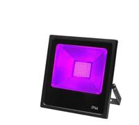 LLOOPK Lámpara de curado UV, Luz LED púrpura de 50W y 80W, luz de inundación impermeable, adhesivo sin sombras, luz de curado UV, atmósfera fluorescente de escenario, luz de LED NEGRO(30W)