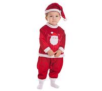 Llopis Creaciones Disfraz Navidad Bebé - Disfraz Papá Noel Bebé Niño (7-12 Meses)