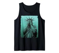 Llorando Estatua De La Libertad Igualdad Protesta Silenciosa Camiseta sin Mangas
