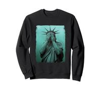 Llorando Estatua De La Libertad Igualdad Protesta Silenciosa Sudadera
