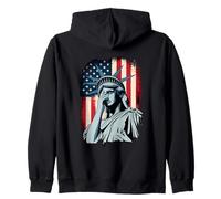 Llorando Estatua De La Libertad Igualdad Protesta Silenciosa Sudadera con Capucha
