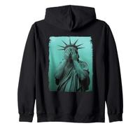 Llorando Estatua De La Libertad Igualdad Protesta Silenciosa Sudadera con Capucha