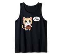 Llorando Gato Ver No Dinero Divertido Estudiante Rompi Camiseta sin Mangas