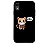 Llorando Gato Ver No Dinero Divertido Estudiante Rompi Carcasa para iPhone XR