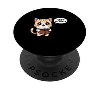 Llorando Gato Ver No Dinero Divertido Estudiante Rompi PopSockets PopGrip Adhesivo