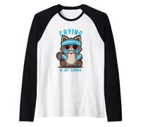 Llorar es mi Mapache Cardiovascular Camiseta Manga Raglan