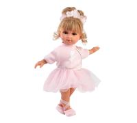 Llorens 1053554 Doll Elena - Zapatos de Ballet con Ojos Azules, Pelo Rubio, Moda, Cuerpo Suave, tutú, Ballet, 35 cm