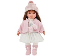 Llorens 53528 Sara - Muñeca con Pelo castaño y Ojos Marrones, 35 cm, Multicolor