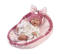 Llorens Muñeca Bebé Recién Nacida Mimi Sonrisas de 42 cm con Cojín