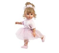 Llorens Muñeca Elena Ballet 35 cm con Cuerpo de Tela, Muñeca de Trapo sin Mecanismos ni Sonidos, Juguete para Niñas +3 Años