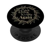 Lloró Durante la adoración Otra Vez Humor Divertido Cita Fe PopSockets PopGrip Adhesivo