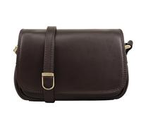 Lloyd Baker AMRITSAR - Bolso cruzado de piel auténtica, bolso de hombro suave con correa ajustable, tamaño compacto con múltiples compartimentos, Brown, One Size