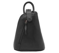 Lloyd Baker BHIWANI - Mochila de piel auténtica de Londres, mochila de piel auténtica para mujer, mochila de cuero para mujer, bolso compacto, Negro, Talla única