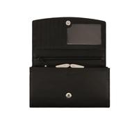 Lloyd Baker London - Bolso de piel auténtica para mujer con ranuras para tarjetas de crédito y ventana de identificación | Bianca, Black, Clásico