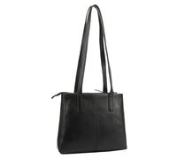 Lloyd Baker London - HAMPI - Bolso de mano de piel auténtica con cremallera, bolso largo con correa para el hombro, bolso elegante de piel para mujer, bolso de hombro con cremallera, Black, 30